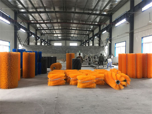 Durable Multiple Broom Sweeper Customized Color PP Steel
