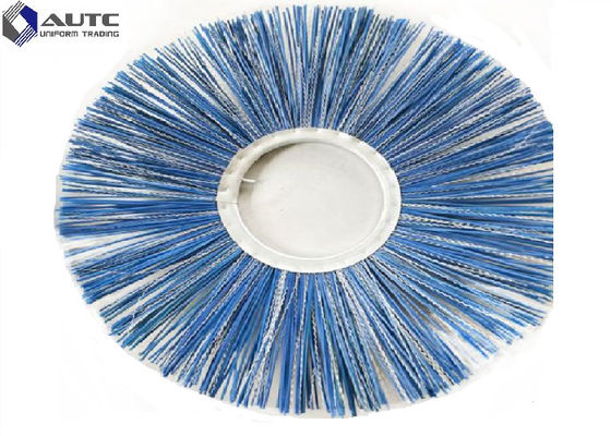 10" 25" Bobcat Sweeper Brush Flat Wafer Flat Ring Sweeper Broom Brushes PP Steel Mix Wire Galvanized Iron Fastening