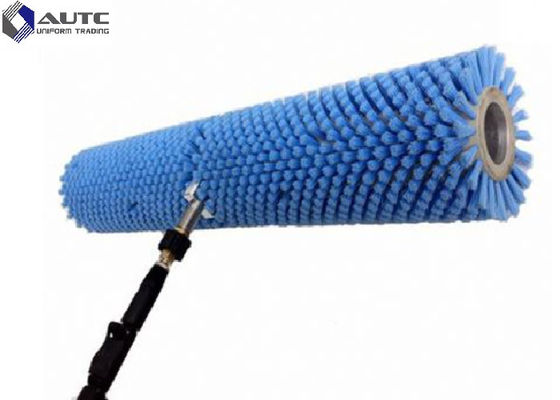 Soft Nylon Filaments Solar Panel Cleaning Brush Customized Size Hard PP Photovoltaic Solar Panel Cleaning Spiral Roller