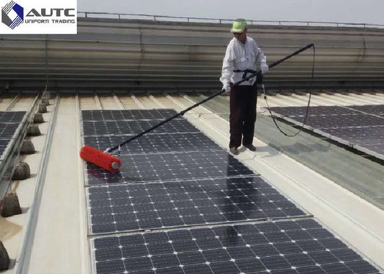 Soft Nylon Filaments Solar Panel Cleaning Brush Customized Size Hard PP Photovoltaic Solar Panel Cleaning Spiral Roller