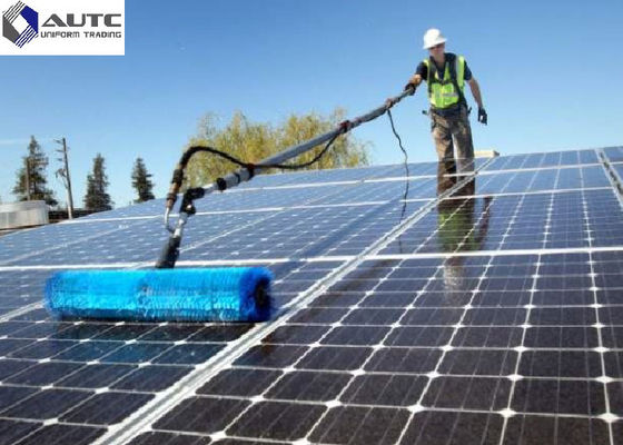 Soft Nylon Filaments Solar Panel Cleaning Brush Customized Size Hard PP Photovoltaic Solar Panel Cleaning Spiral Roller