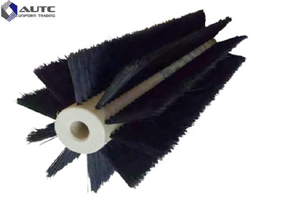 Photovoltaic Solar Panel Cleaning Spiral RollerCylinder Nylon Solar Panel Cleaning Brush Roller With Customized
