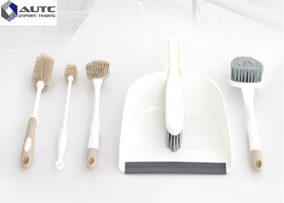 Bathroom 6 Housekeeping Brushes Set  Eco Friendly Cup Dish Washing OEM