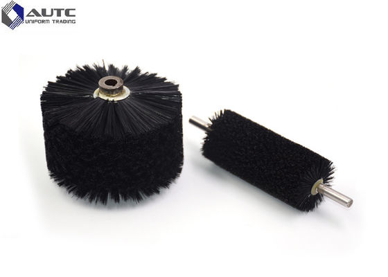 Spiral Industrial Roller Brushes Bristle Galvanized Metal Easy Install Soft Nylon Bristle Industrial Machine Spiral Roll