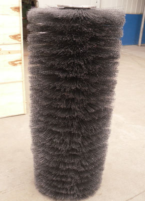 300*80mm PP with Steel Ring Wafer Brush Street  Road Snow Cleaning Brush Rotary Snow Brush With Multi Color