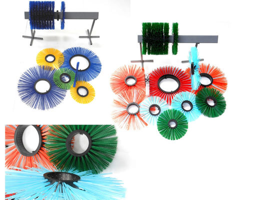 110*400mm Poly Disc Sweeping Brush For Scarab M6 Swivelling Widesweeper
