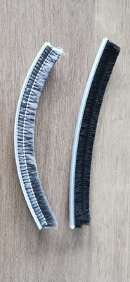 4mm Plastic Based Flexible Silicone  Metal Channel Strip Brushes