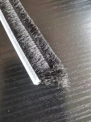 4mm Plastic Based Flexible Silicone  Metal Channel Strip Brushes