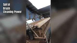 시계: 대형 브러시 롤러 가공 및 청소 쇼케이스